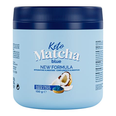 keto matcha blue